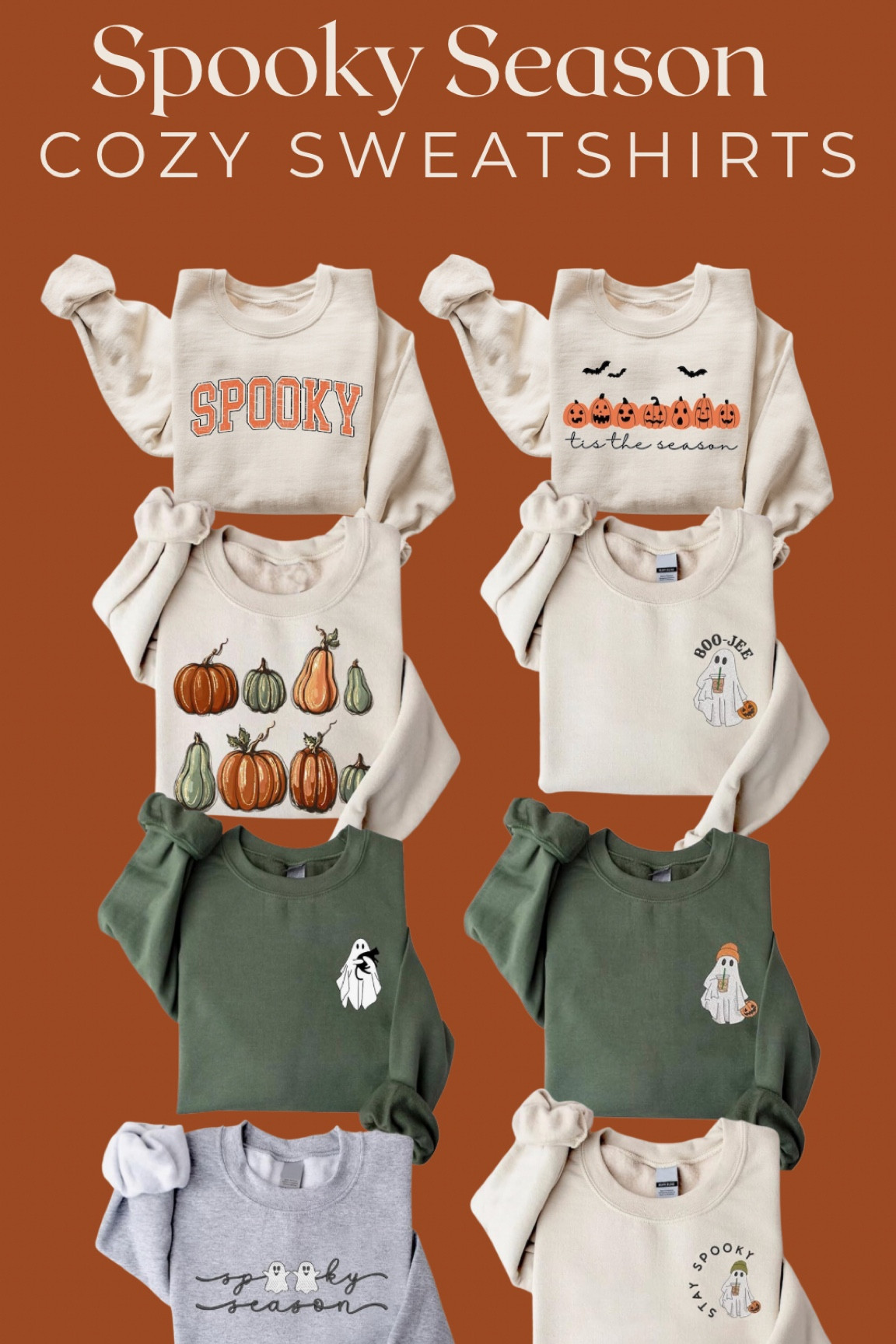 Spooky Season Cozy Sweatshirts! 

#LTKfindsunder50 #LTKSale #LTKHalloween