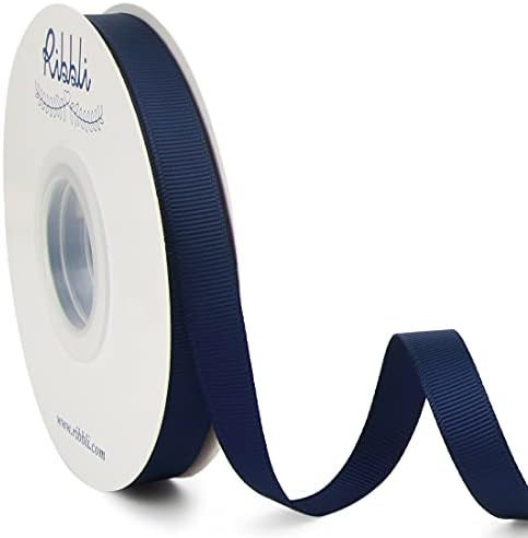 Ribbli Navy Grosgrain Ribbon, 1/2 inches x Continuous 25 Yards,Use for Bows DIY Hair Accessories,... | Amazon (US)