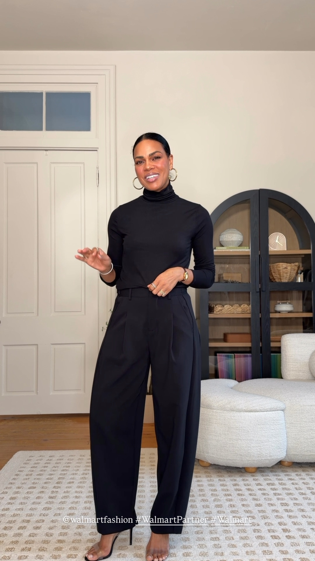 @walmartfashion #Walmart #WalmartPartner SIZE down in these barrel pants. they have adjustable waist tabs! Everything from my stories and reel are below :) #liketkit #Walmartfashion