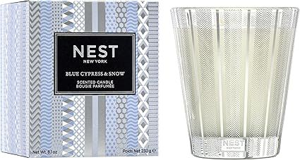 NEST Fragrances Blue Cypress & Snow Scented Classic Candle, 8 Ounce | Amazon (US)