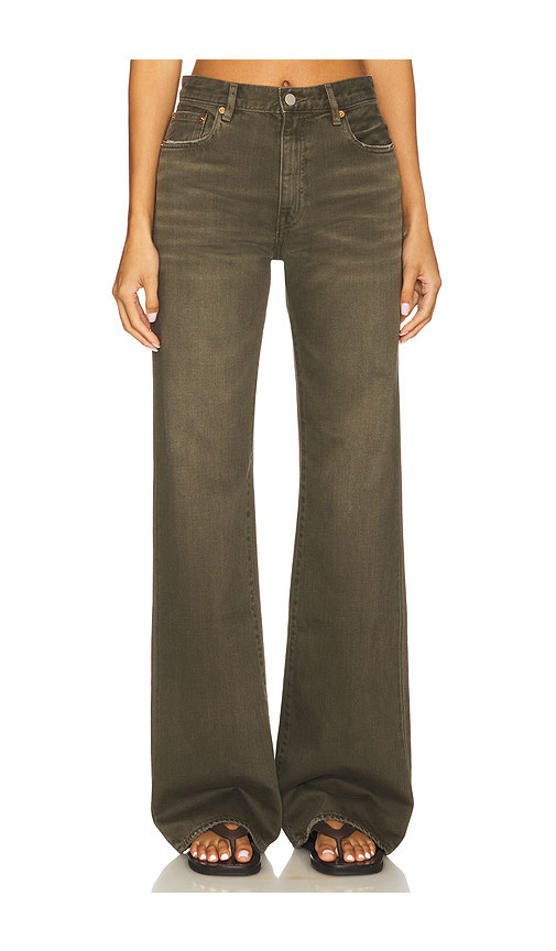 Denimist Dena Wide Leg Jeans in Olive. Size 30. Also in 24, 31. | Revolve Clothing (Global)