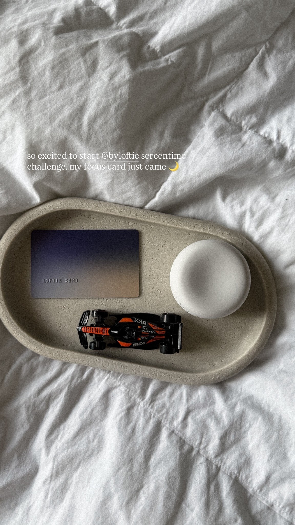 so excited to start @byloftie screentime challenge, my focus card just came 🌙 @mclarenf1 @mclarenracingf1 @caylagrayco @target

#LTKdayinmylife #LTKselfcare #LTKHome