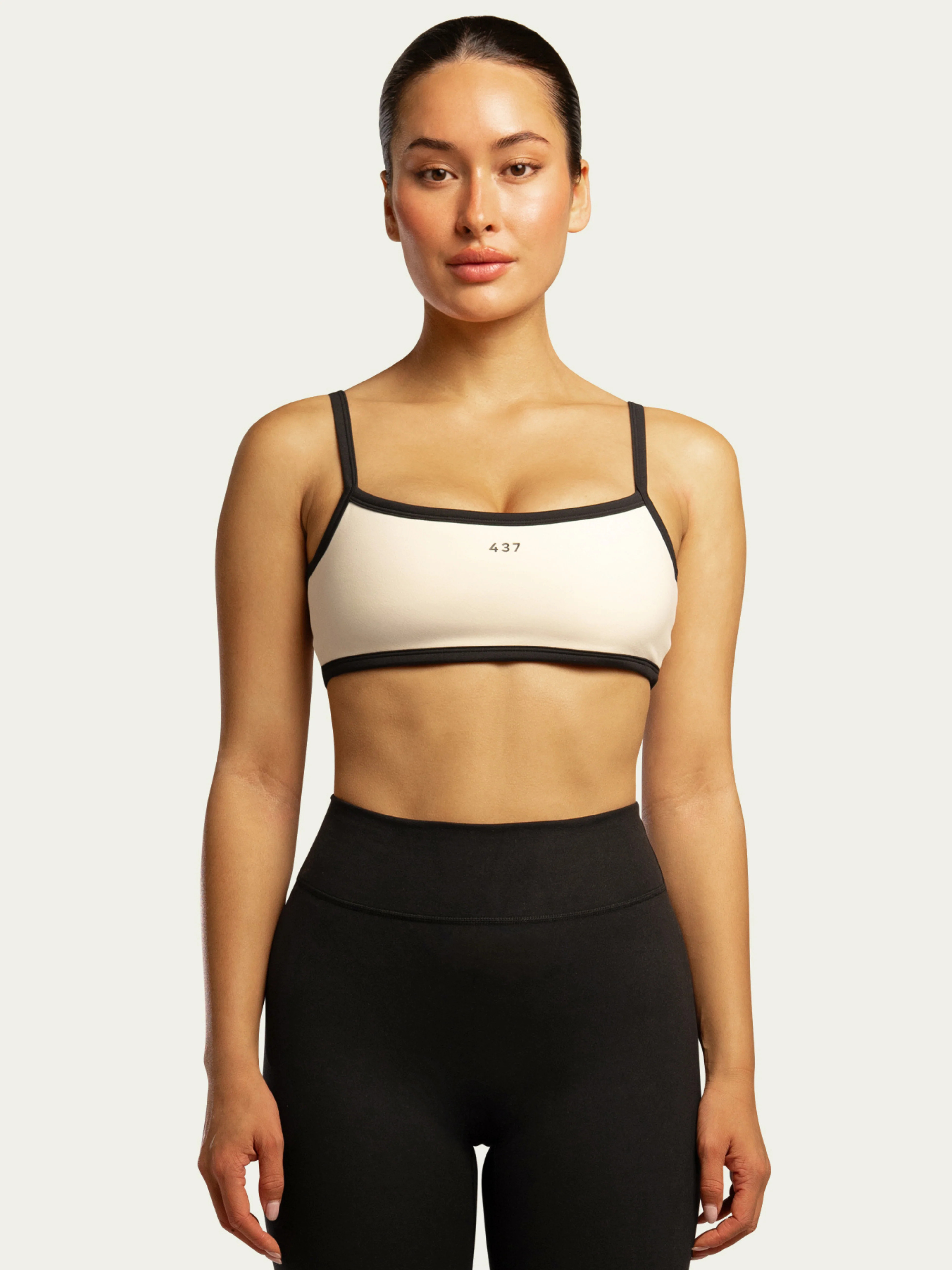 The Micro Bra / Cream-Black | 437