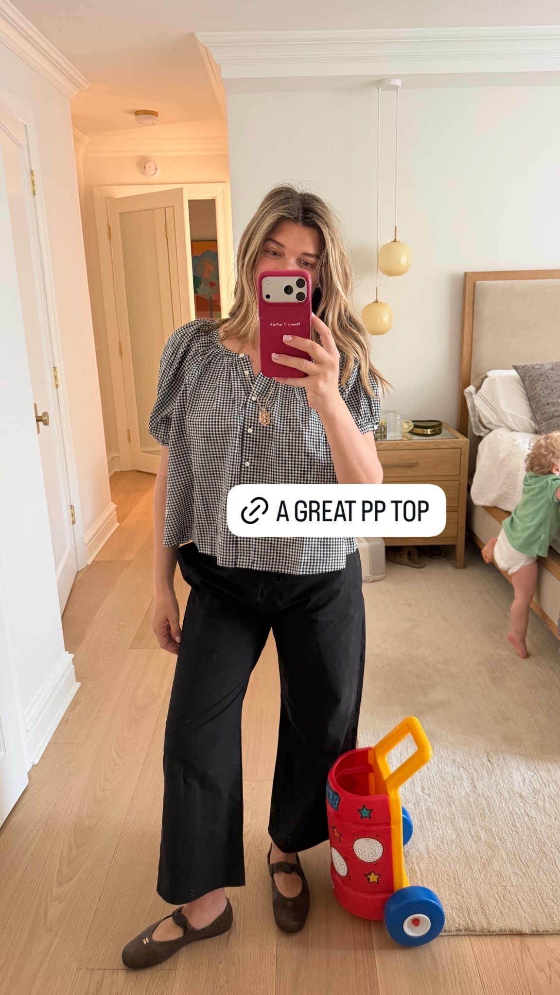 OOTD! This @Doen top is great for postpartum

#LTKootd #LTKSeasonal