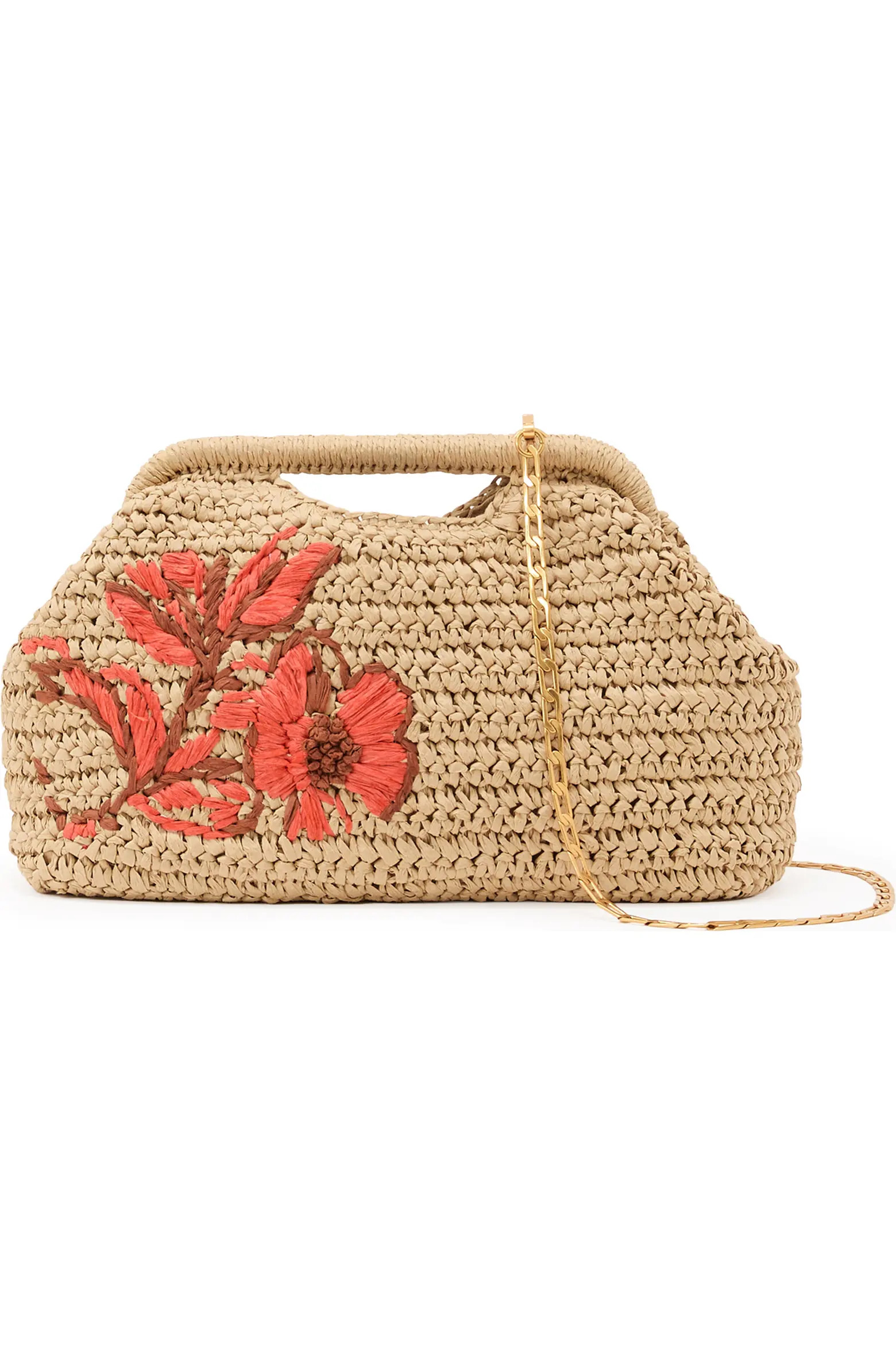 Gina Embroidered Straw Clutch (Women) | Nordstrom | Nordstrom