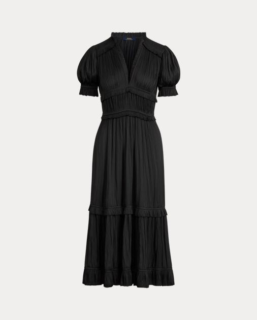 Pleated Satin Dress | Ralph Lauren (US)