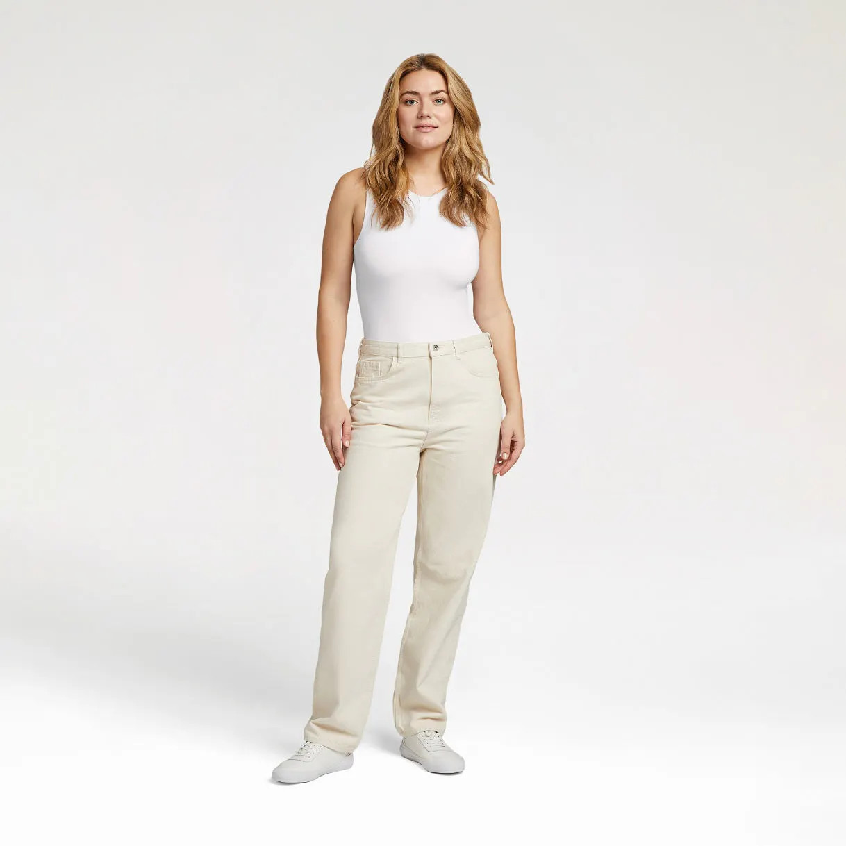 Classic Crew Tank Bodysuit | White - nuuds | nuuds