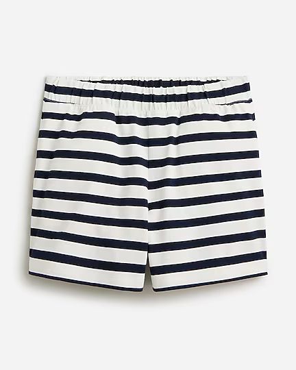 Pull-on short in stripe mariner cotton | J.Crew US