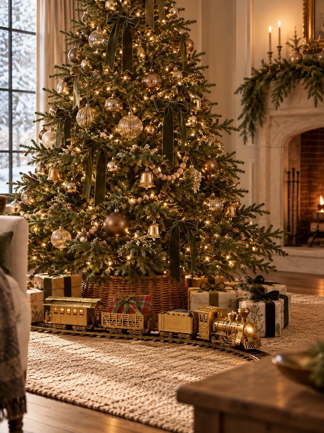 New $50 brass train set from Target! Drops 10/4. Train lights up, makes sounds and releases steam. I linked a few more favs from the drop too!

#LTKHome #LTKSeasonal
