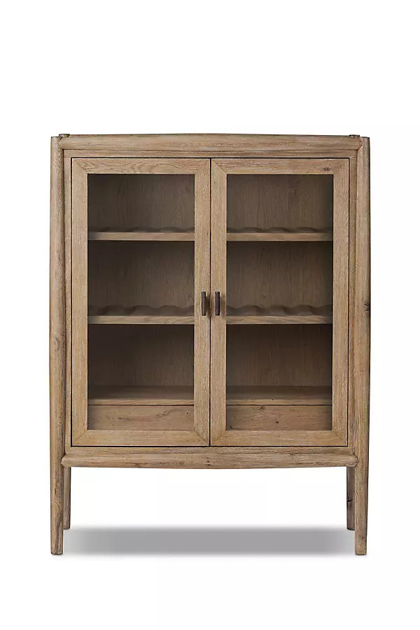 Glenview Oak Bar Cabinet | Anthropologie (US)