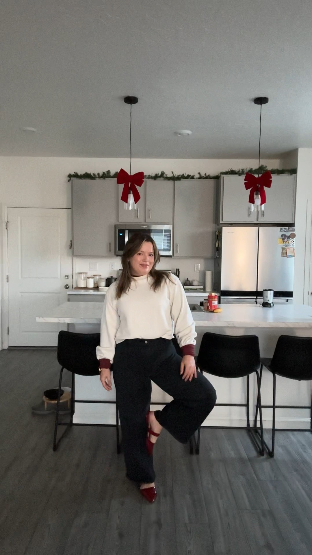 Comfy, festive winter outfit. This was perfect for a cold day at the office! 

#LTKWorkwear #LTKFindsUnder50 #LTKStyleTip