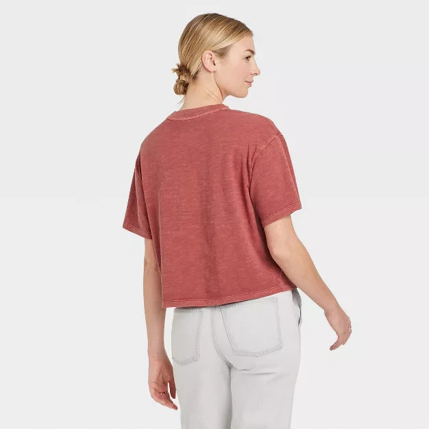 Women's Short Sleeve Boxy T-Shirt - Universal Thread™ White L | Target