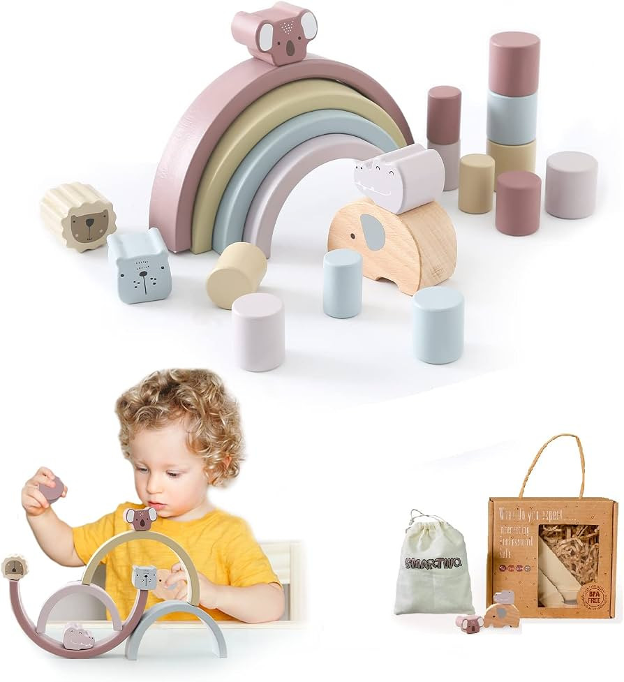 Stacking Block Toy of Balance Game, Educational Montessori Wooden Stackers for Children’s Hand ... | Amazon (CA)