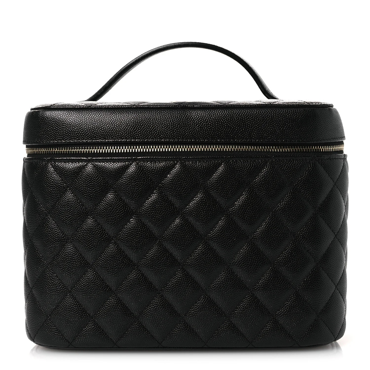 Caviar Quilted Large Vanity Pouch Black | FASHIONPHILE (US)