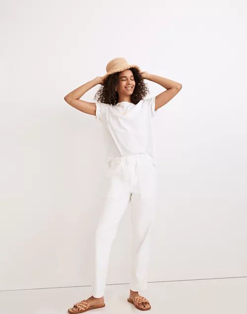 Pull-On Relaxed Jeans in Tile White | Madewell