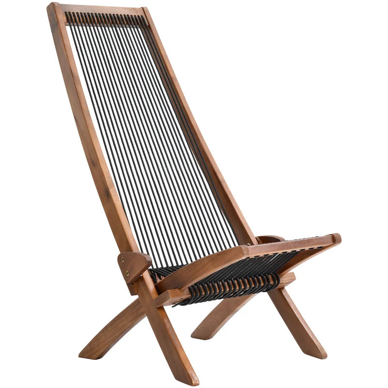 Bronsyn Classic Outdoor Solid Wood Folding Adirondack Chair | Wayfair North America