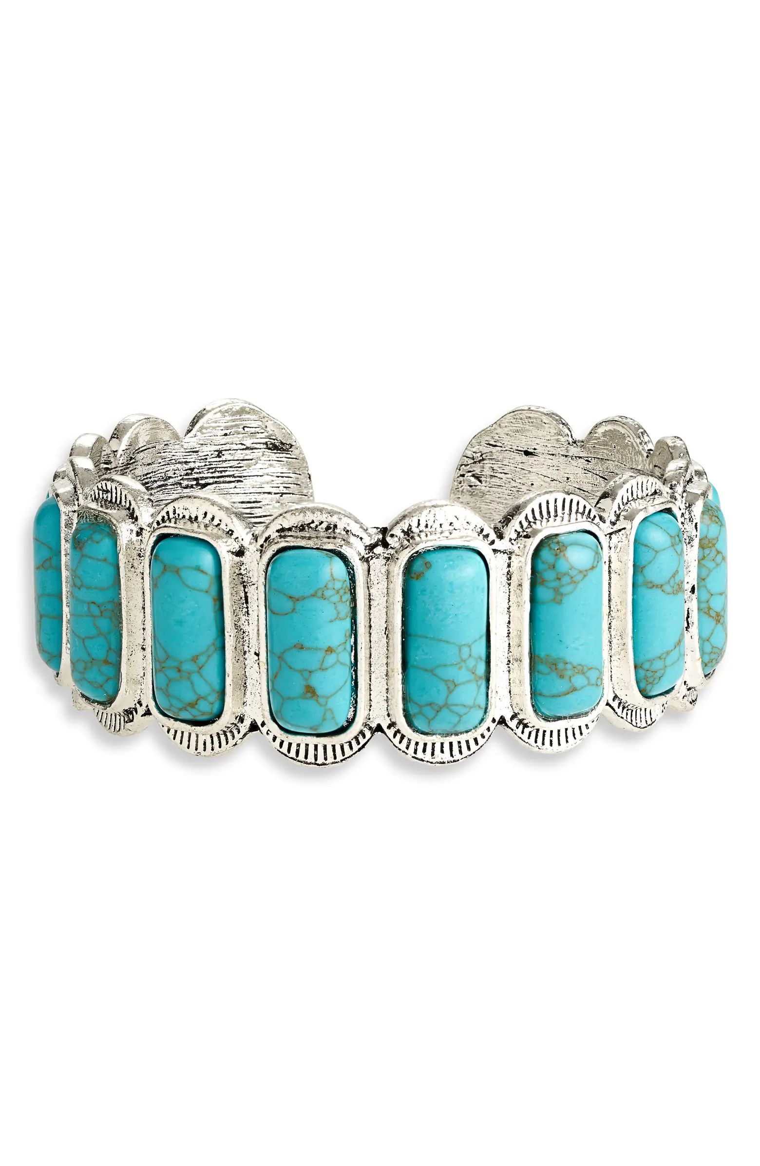 Tasha Faux Turquoise Cuff Bracelet | Nordstromrack | Nordstrom Rack