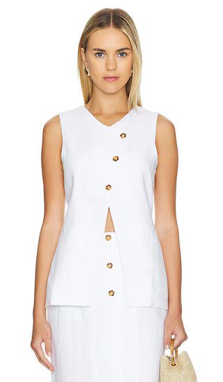 Gigi Gilet in Ivory | Revolve Clothing (Global)