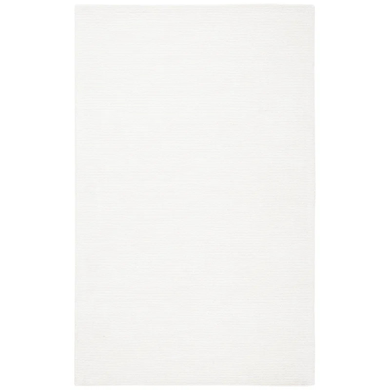 Hand-Knotted Area Rug in Ivory | Wayfair North America