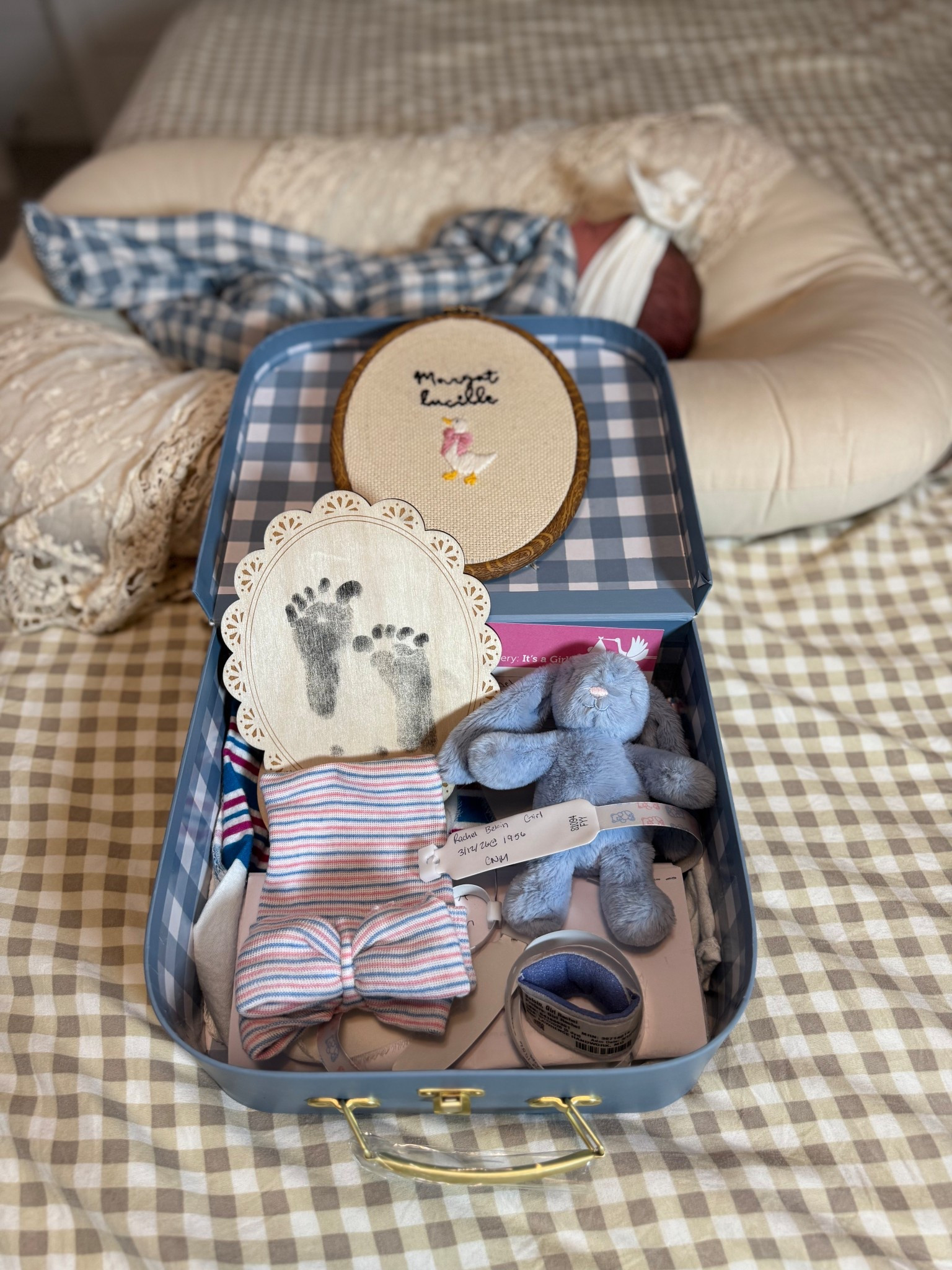 Snagged the newborn keepsake box from Caden lane and reused it to store all our hospital mementos 

#LTKmomlife #LTKKids #LTKBaby