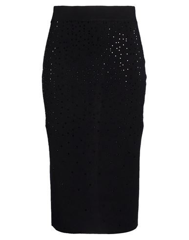 Oltre Woman Midi skirt Black Size M Viscose, Polyester | YOOX (US)