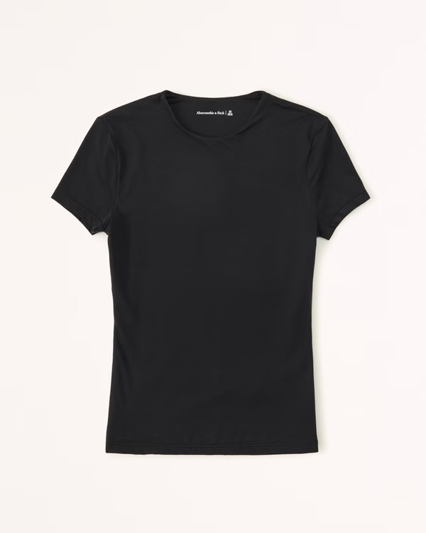 Soft Matte Seamless Tuckable Baby Tee | Abercrombie & Fitch (US)
