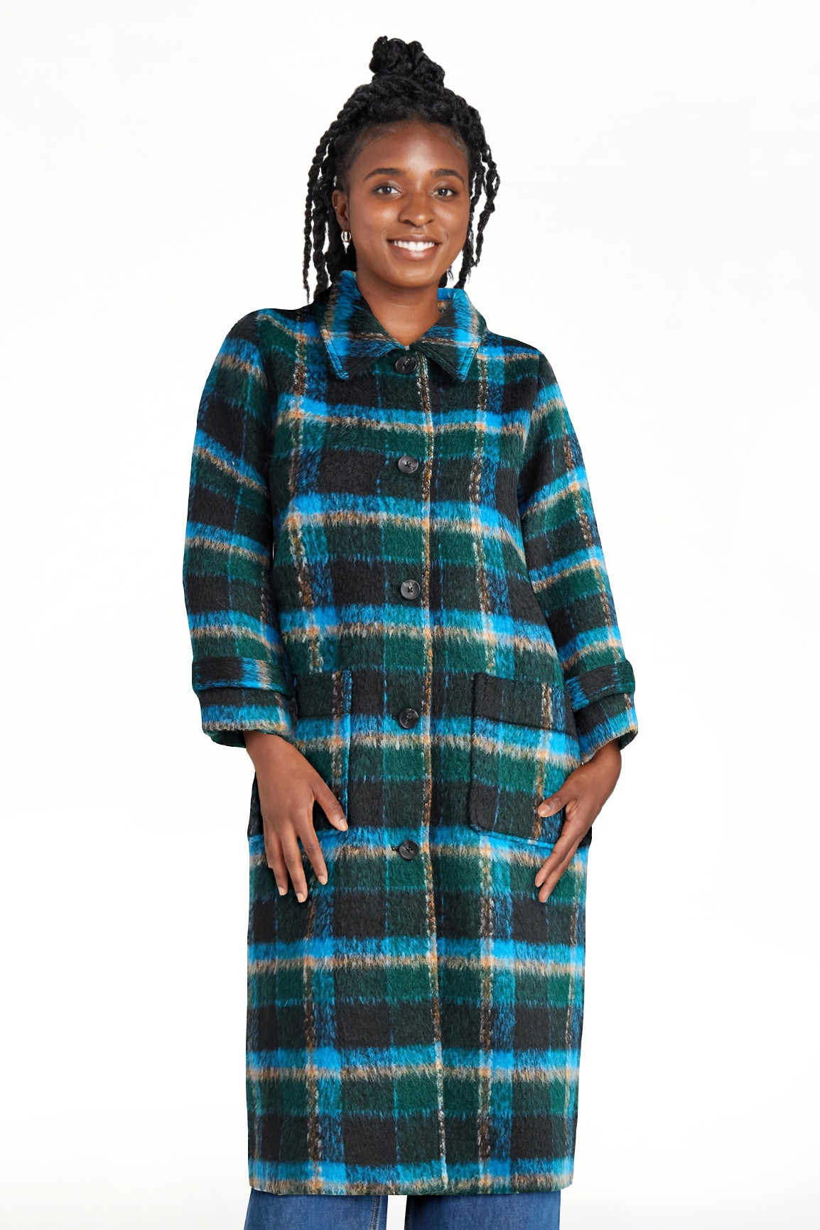 Free Assembly Women's and Women's Plus Long Wool Blend Coat, Sizes XS-4X | Walmart (US)
