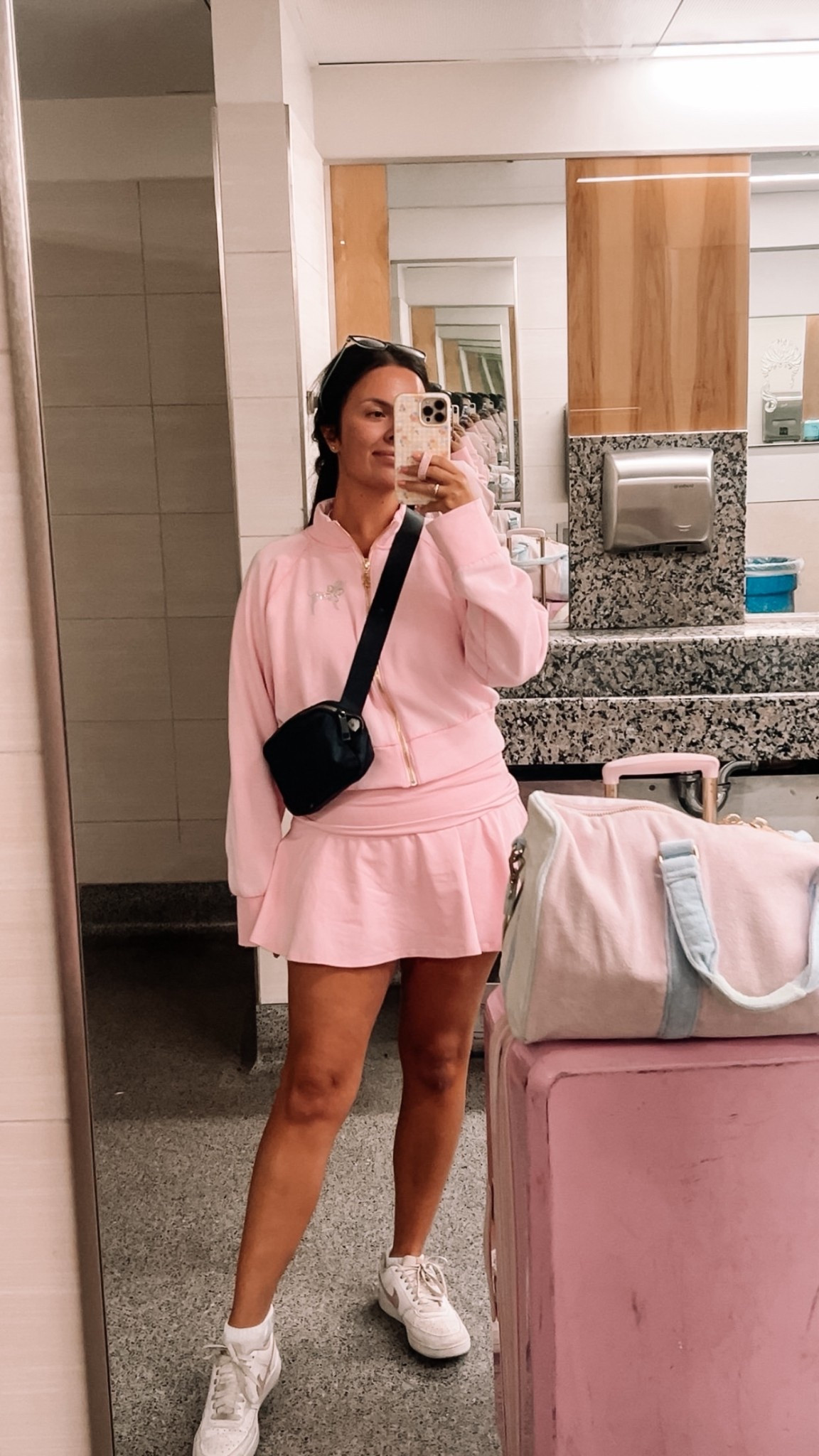 Loveshackfancy X VS Pink Matching Set 💖 Paris Hilton Aesthetic Girly Travel Fit Vibes

VS Pink Zip Up: Size XL
VS Pink Skort: Size M

Stoney Clover Lane Terry Duffle
SCL X Target Suitcase

#LTKFindsUnder100 #LTKGiftGuide #LTKTravel