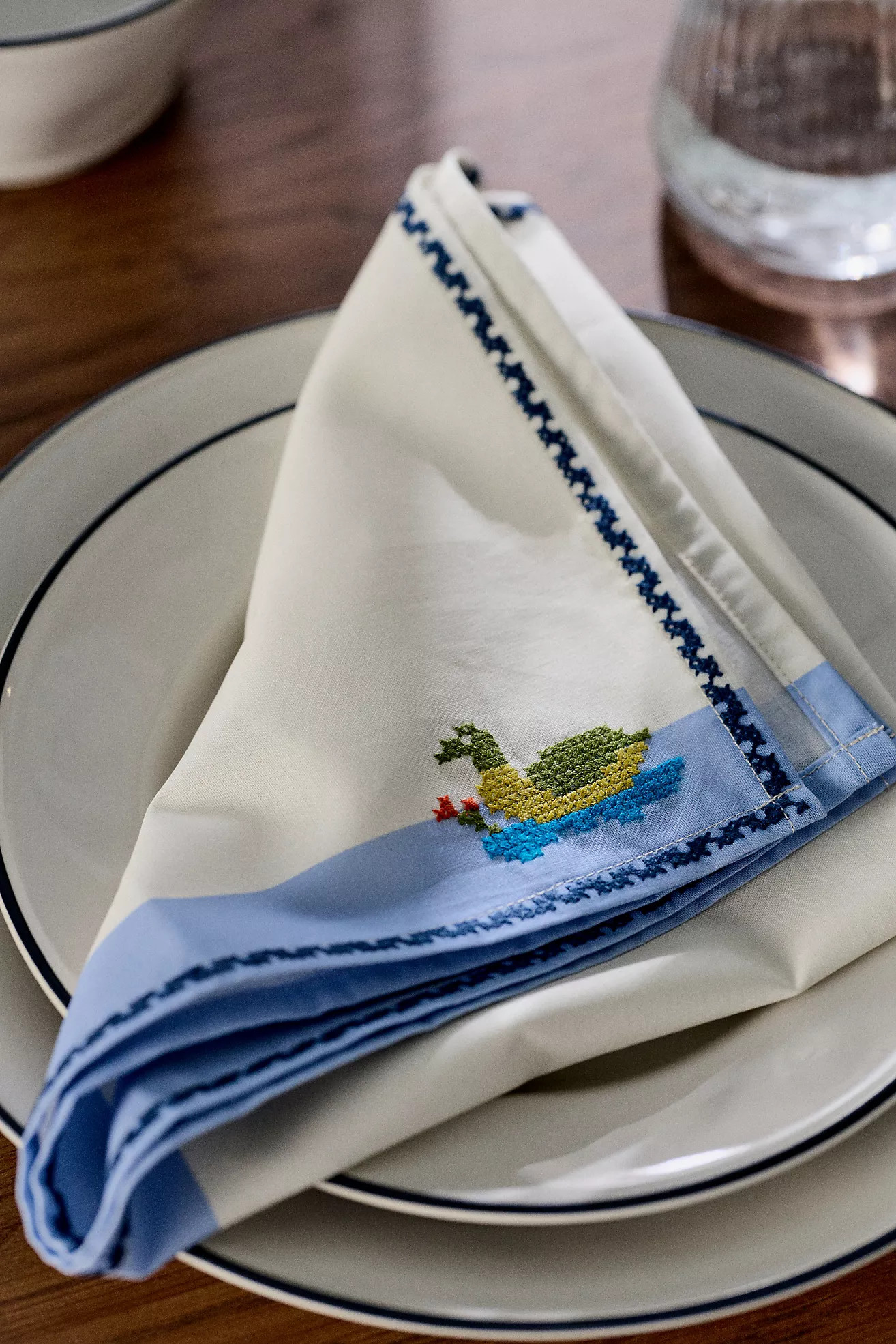 Giulietta Embroidered Napkins, Set of 2 | Anthropologie (US)