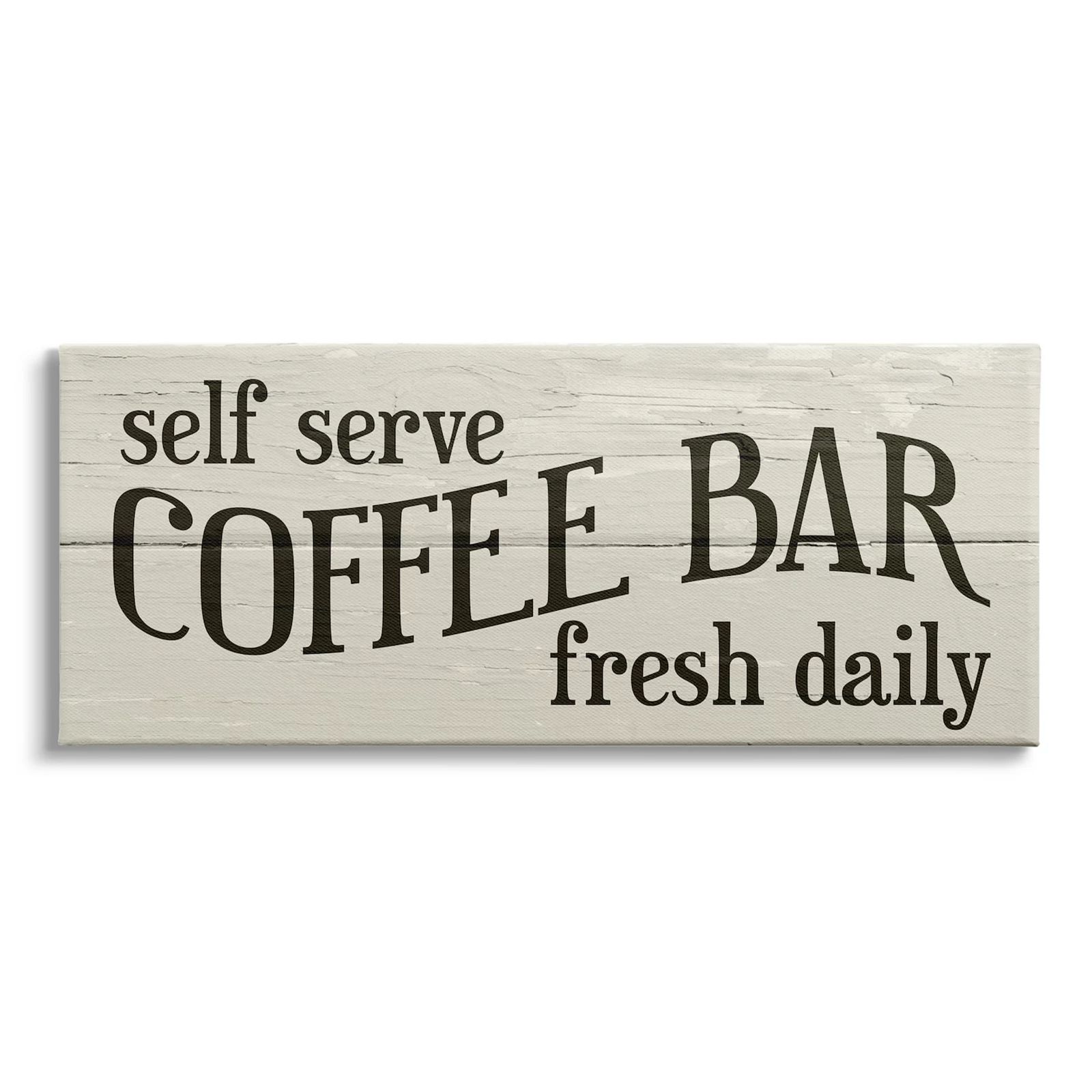 Stupell Home Decor Self Serve Coffee Bar Sign Wall Decor, Beig/Green, 17X40 | Kohl's