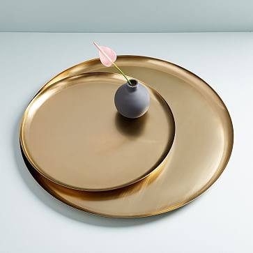 Oversized Metal Trays - Brass | West Elm (US)