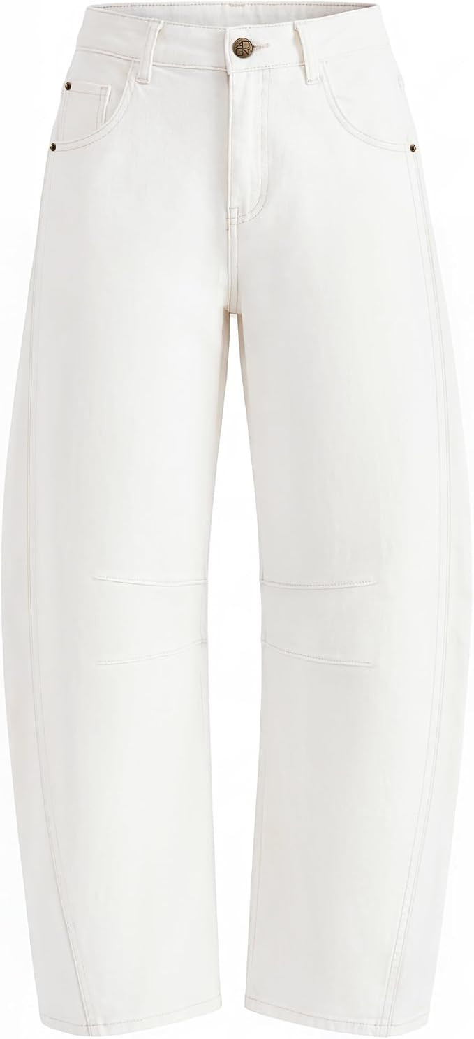 ZESICA 2026 Barrel Jeans for Women Trendy Wide Leg Pants | Amazon (US)