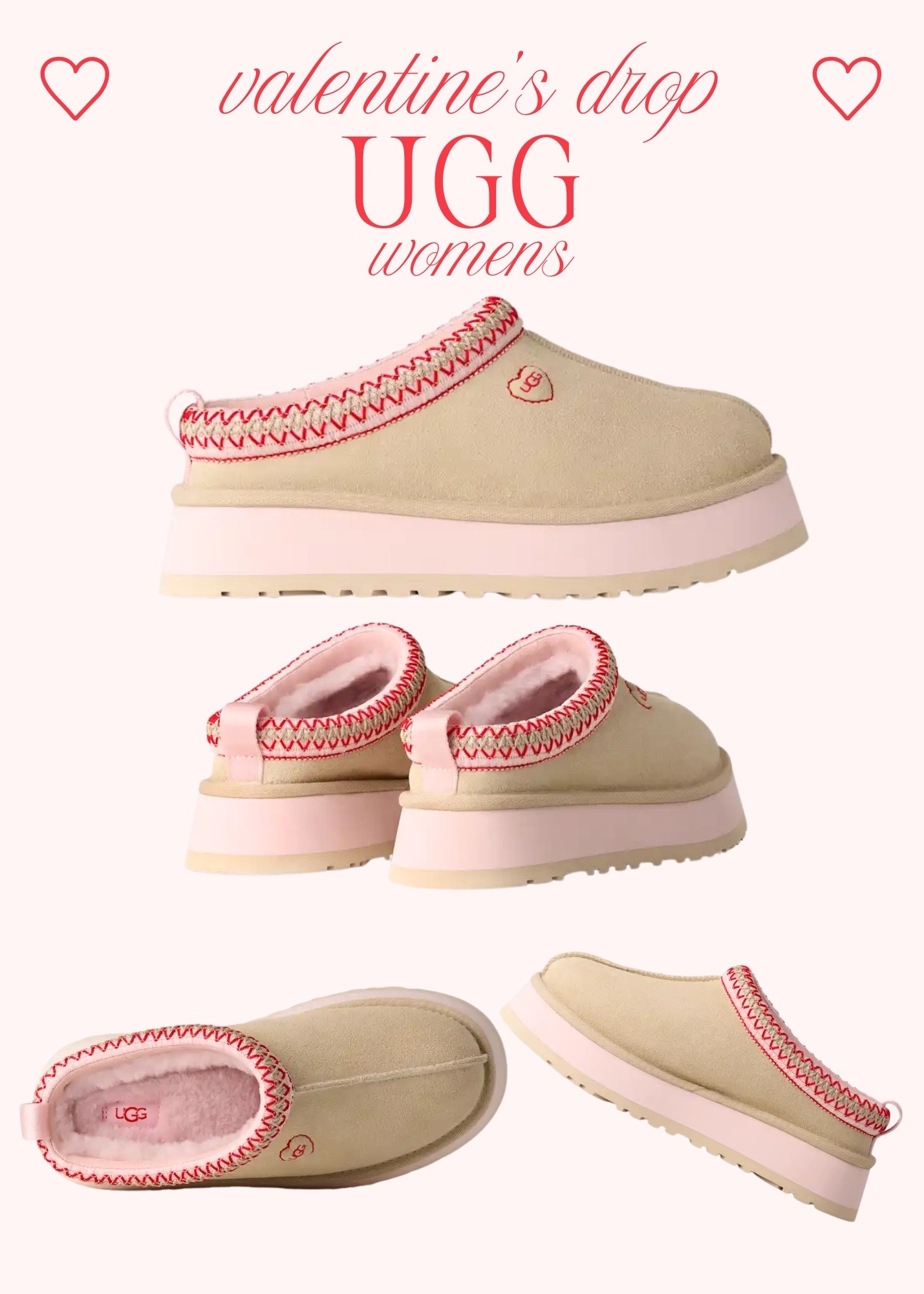 Ugg Valentine drop for women! #ugg #uggs #valentine #slippers #tasman

#LTKmomlife #LTKValentine #LTKSeasonal