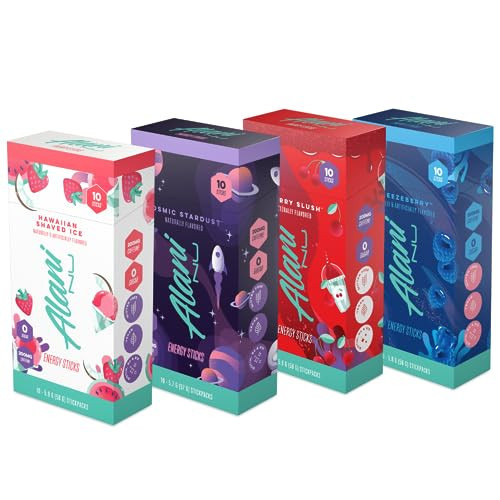 Alani Nu Energy Sticks - 200mg Caffeine Pre Workout Powder, Antioxidants, Zero Sugar, 10 Calorie Drink Mix, 40 Pack | Amazon (US)