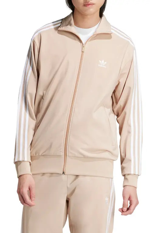 adidas Adicolor Firebird Recycled Polyester Track Jacket in Magic Beige at Nordstrom, Size Small | Nordstrom