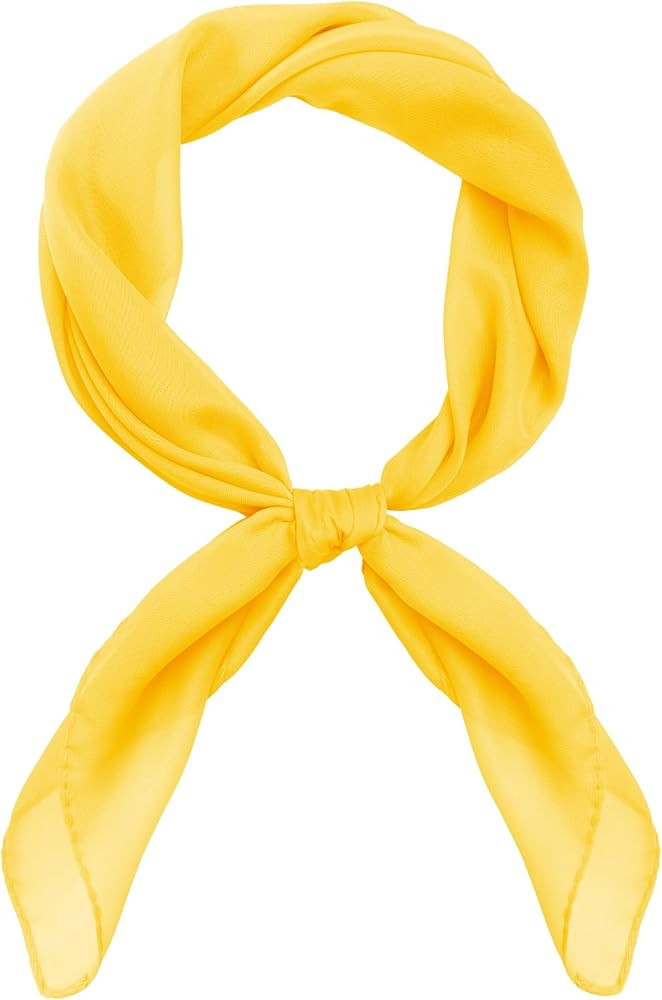 Chiffon Scarf Ribbon Neck Scarf Square Handkerchief for Halloween Men Women Boys Girls Costume Sc... | Amazon (US)