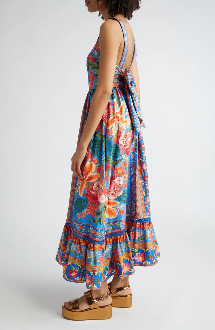 Stitched Garden Blue Maxi Sundress | Nordstrom