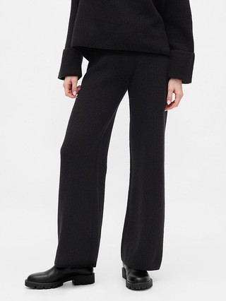 CashSoft Shaker-Stitch Sweater Pants | Gap (CA)