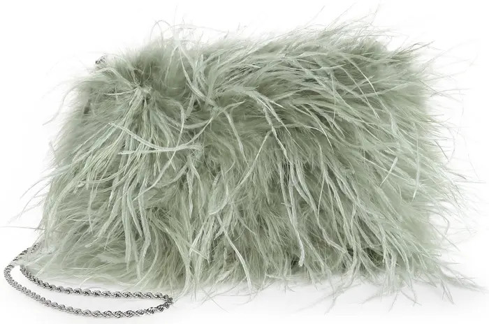 Loeffler Randall Zahara Feather Pouch | Nordstrom | Nordstrom