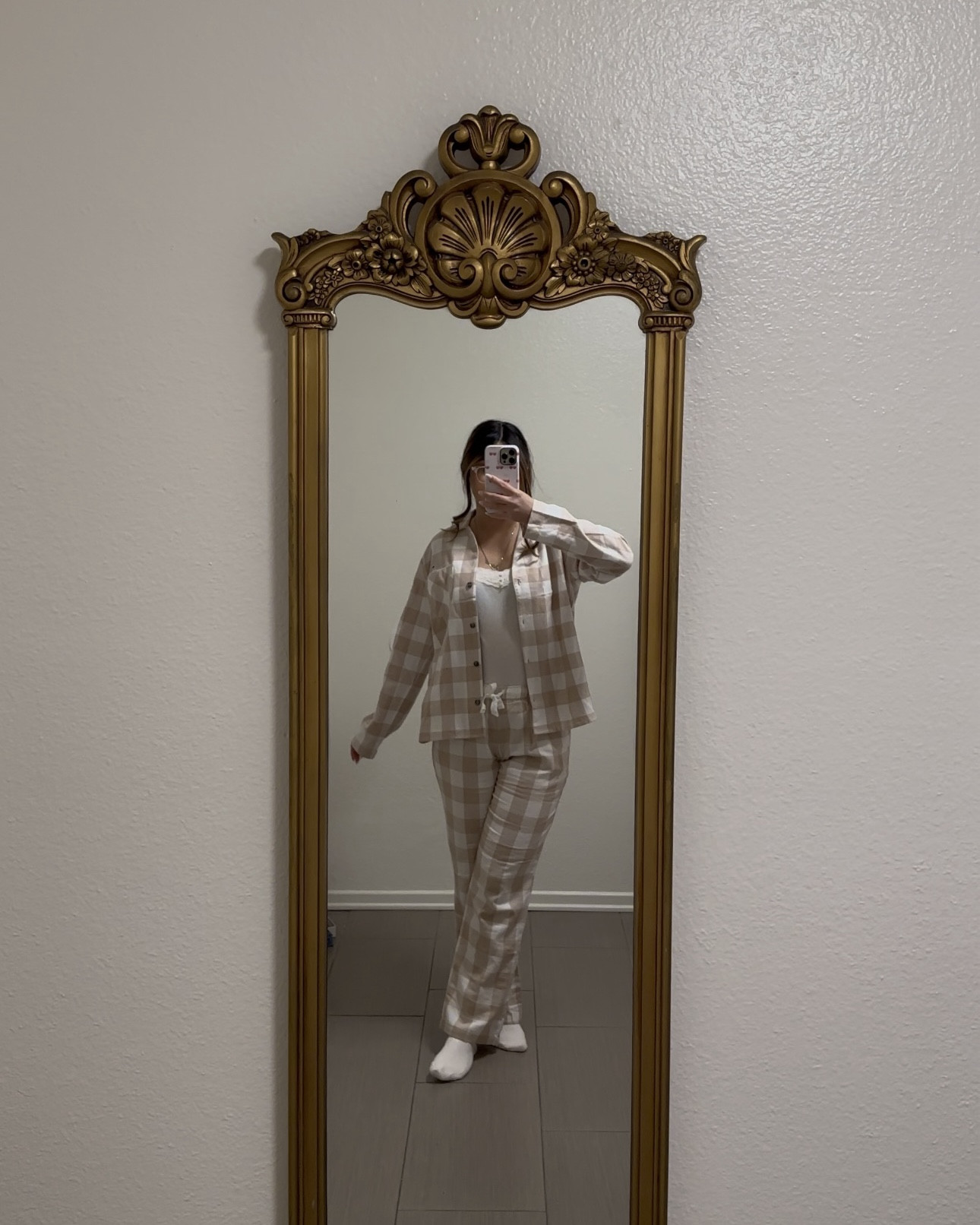 cute & cozy 100% cotton pjs 🧸☕️ I am 5’5 and got a size medium for the top since I like my tops more loose and size small for pants 💌 

#LTKGiftGuide #LTKCyberWeek #LTKHoliday