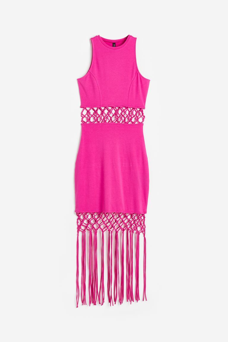 Cut-out Dress with Fringe | H&M (US)