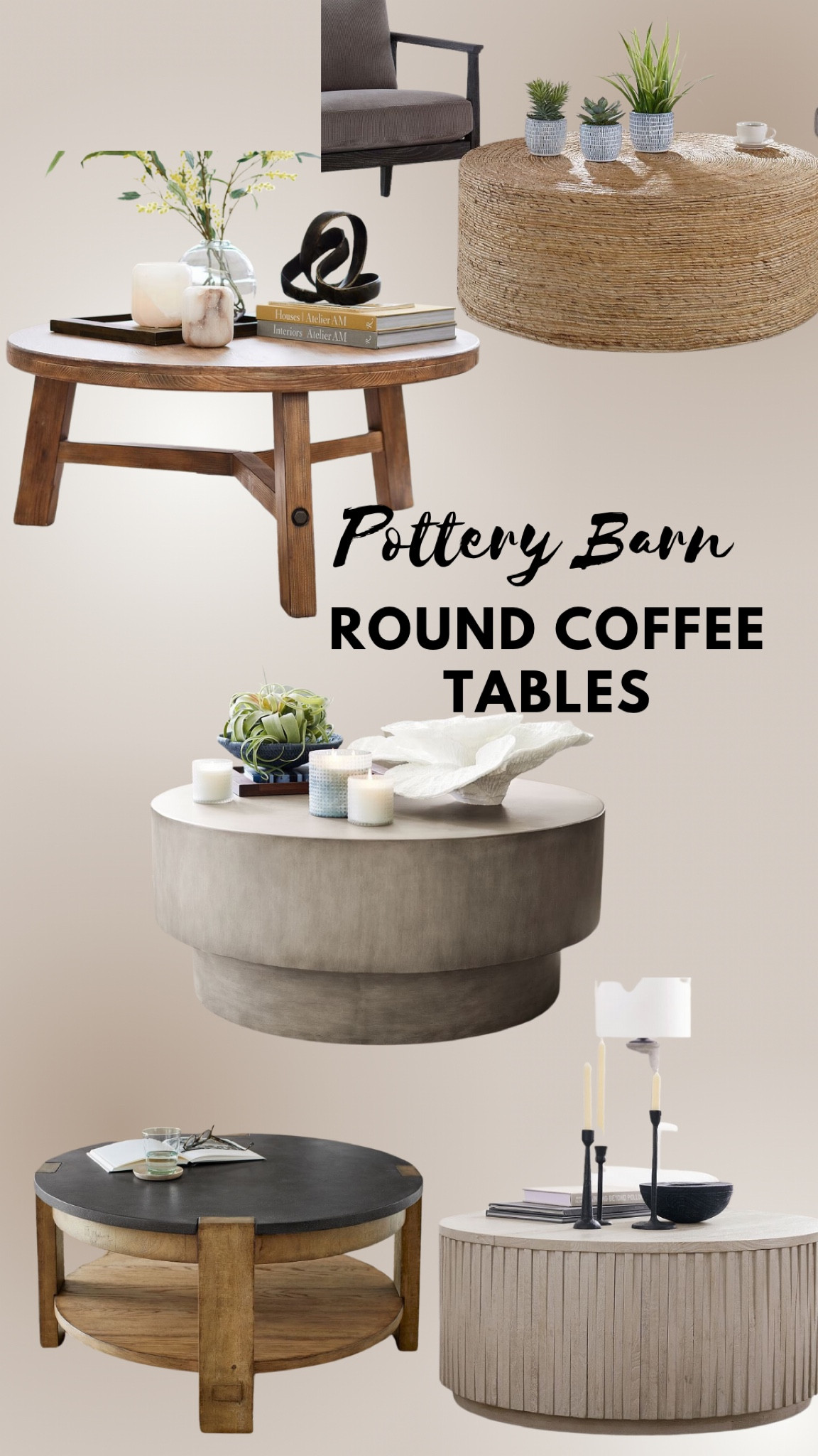 Coloma Round Storage Coffee Table