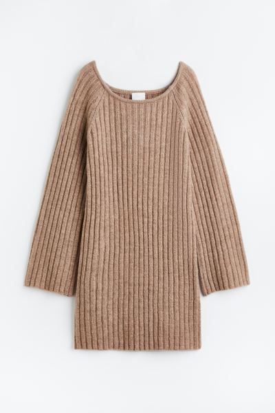 Geripptes Strickkleid | H&M (DE, AT, CH, NL, FI)