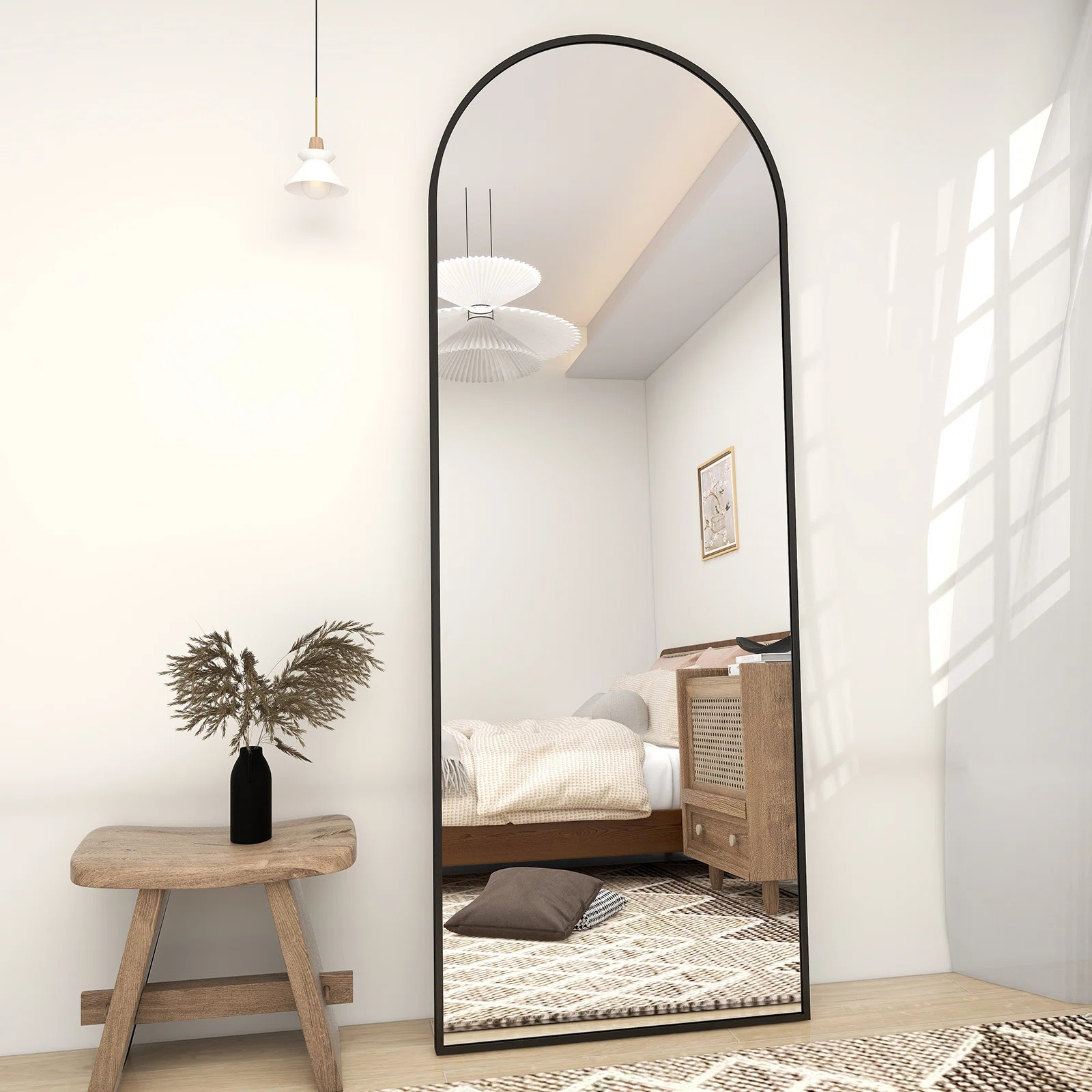 Latitude Run® Shatterproof Metal Full Length Mirror & Reviews | Wayfair | Wayfair North America