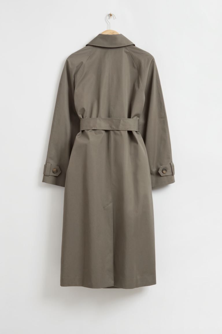 Relaxed Mid-Length Trench Coat | H&M (UK, MY, IN, SG, PH, TW, HK)
