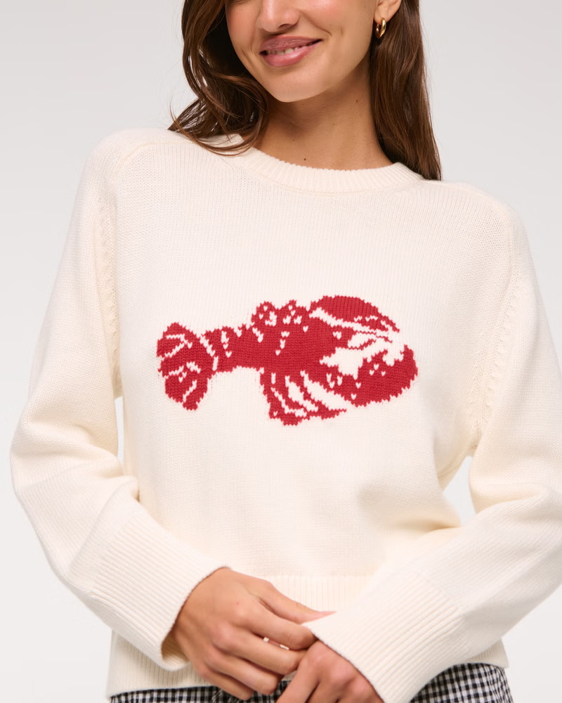 The A&F Madeline Lobster Crew Sweater | Abercrombie & Fitch (US)