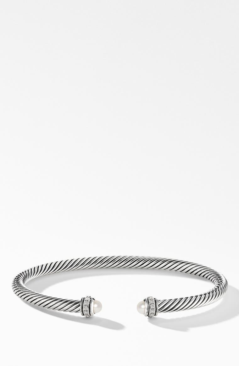 4mm Cable Classic Bracelet with Semiprecious Stones & Diamonds | Nordstrom