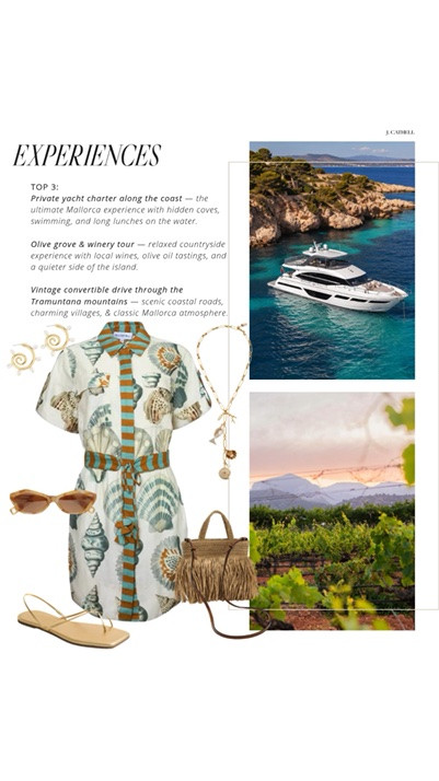 Mallorca has officially entered my European summer obsession era ☀️🇪🇸

I pulled together this edit inspired by everything I imagine wearing on the island — effortless linen sets, chic swimwear, raffia accessories, beautiful sandals, and easy dresses that work from beach clubs to sunset dinners overlooking the Mediterranean.

Whether you're planning a trip to Mallorca, heading somewhere warm this summer, or simply dreaming about your next escape, these are the pieces that capture that relaxed, luxurious European summer aesthetic perfectly.

Shop the full Mallorca-inspired edit below. 🤍

#MallorcaStyle #EuropeanSummer #VacationStyle #ResortWear #LTKStyle #SummerStyle #VacationOutfits #ResortStyle #BeachClubStyle #LinenStyle #RaffiaStyle #SummerFashion #TravelStyle #LTKFinds

#LTKTravel #LTKSeasonal #LTKOver40 #LTKTravel
