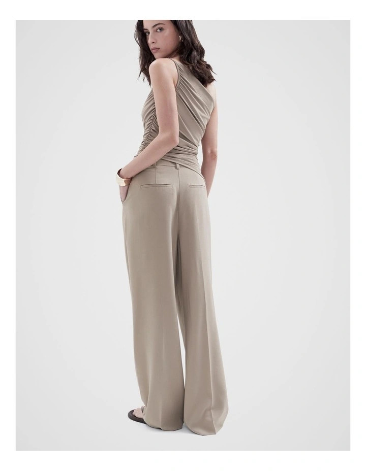 UnisonTailored Pleat Front Pant in Mink | Myer