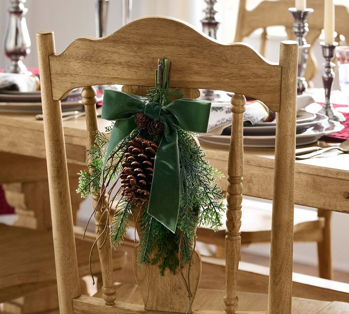 Faux Frosted Pine Swag | Pottery Barn (US)